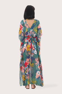 By The Sea Bali Nami Kaftan Hibiscus Green