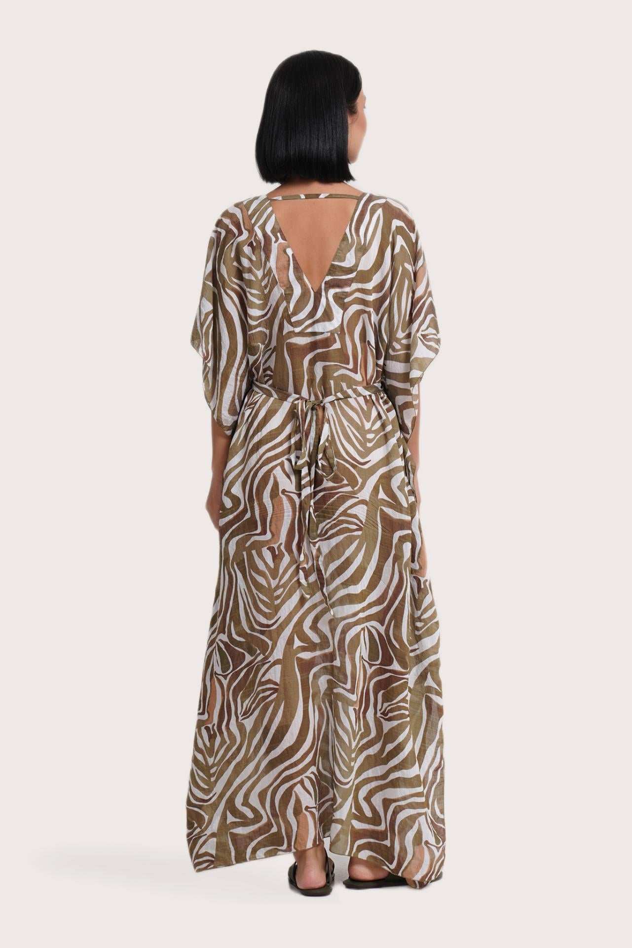 Nami Kaftan Leopard Brown