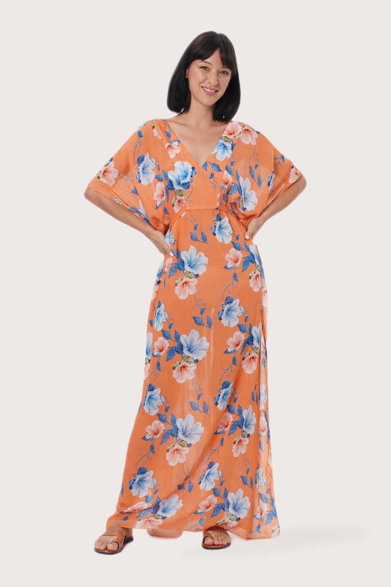 By The Sea Bali Nami Kaftan Pansy Orange