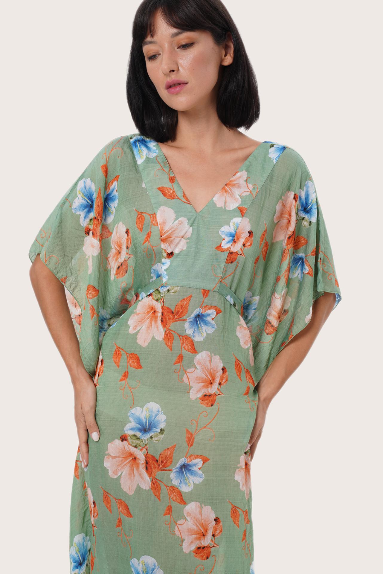 By The Sea Bali Nami Kaftan Pansy Sage