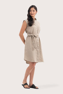 Noelani Sleeveless Linen Dress