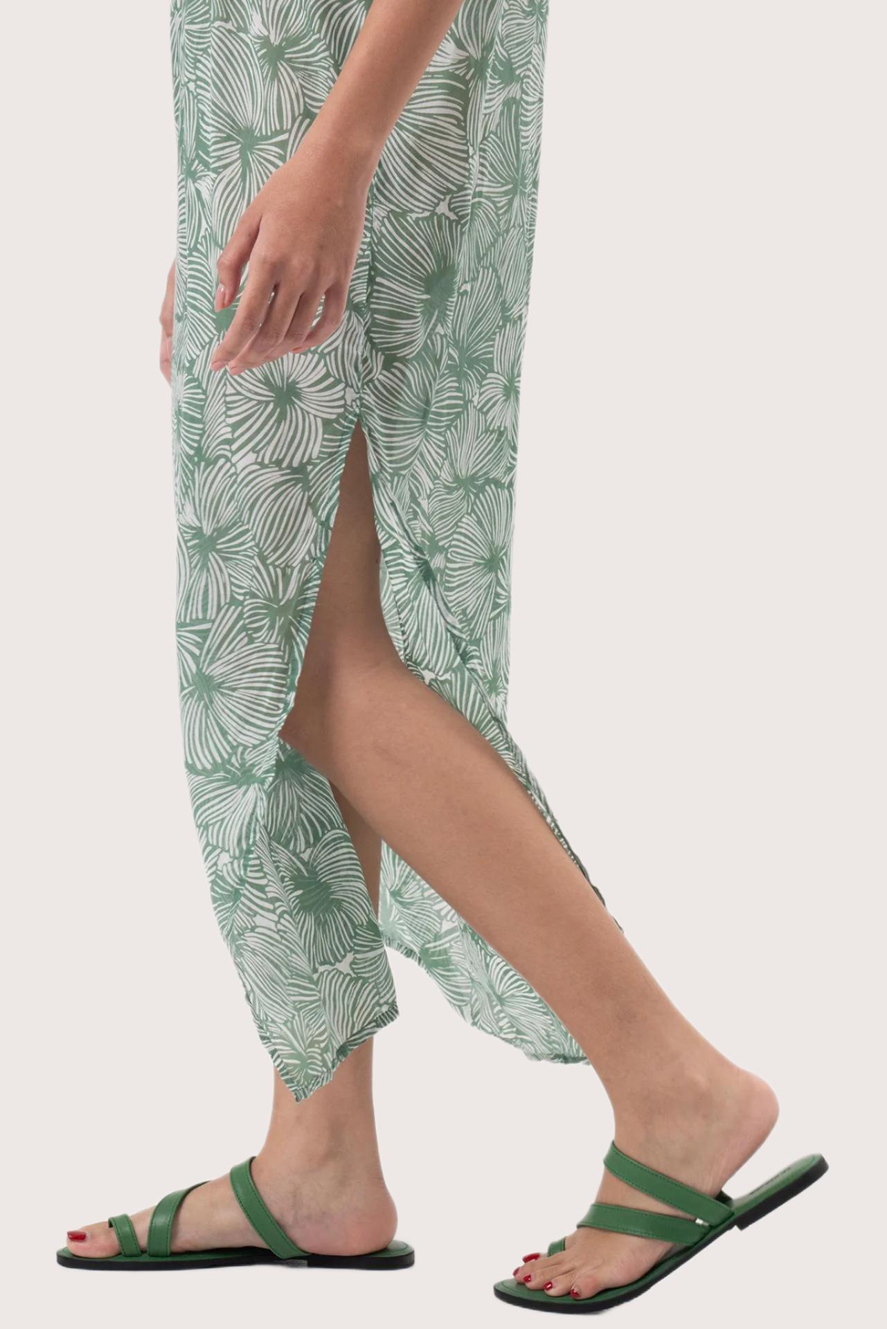 Nusa Kaftan Dress Green