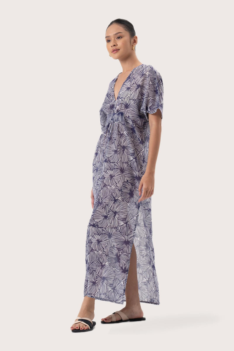 Nusa Kaftan Dress Purple