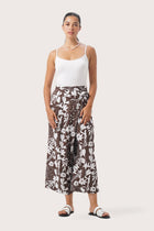 Palazzo Wrapped Pants Bali Parrots Brown