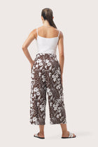 Palazzo Wrapped Pants Bali Parrots Brown