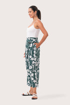 Palazzo Wrapped Pants Bali Parrots Verde