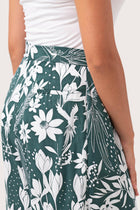 Palazzo Wrapped Pants Bali Parrots Verde