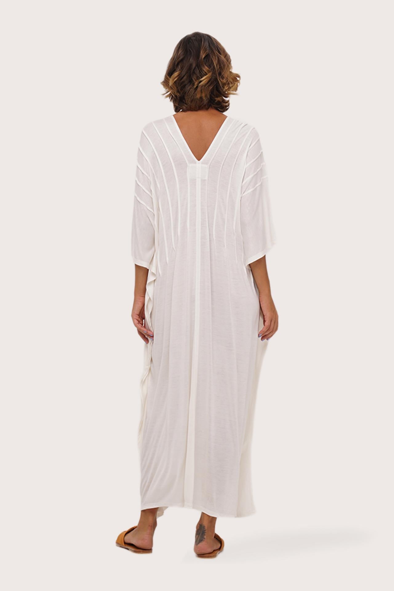 Panasia Long Kaftan Off White