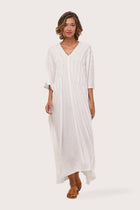Panasia Long Kaftan Off White
