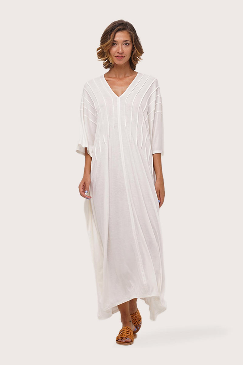 Panasia Long Kaftan Off White