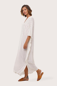 Panasia Long Kaftan Off White