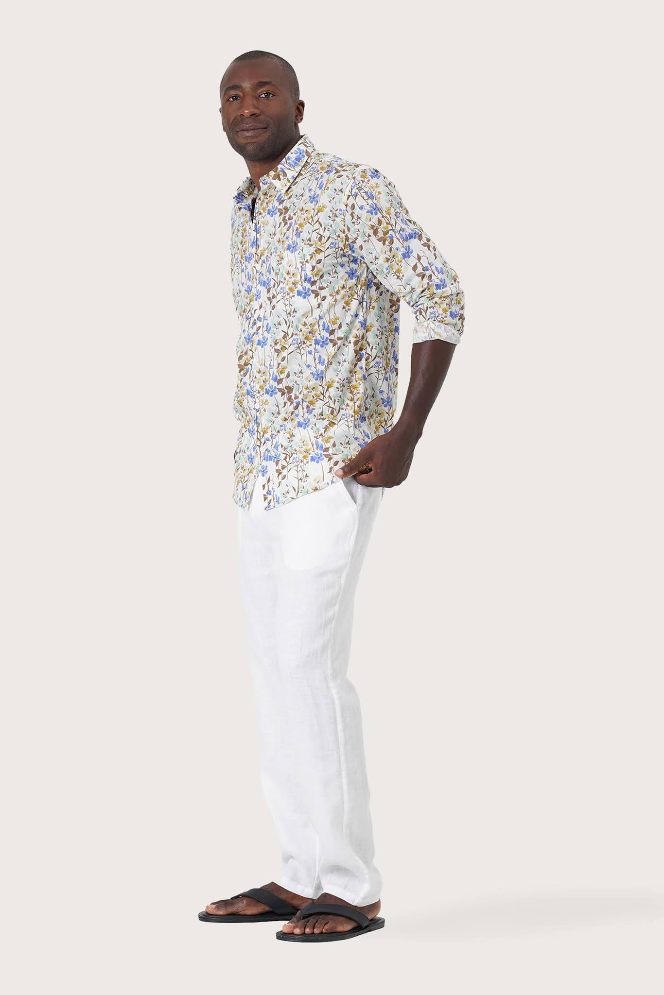 Panta Cotton Shirt Autumn Blue