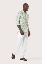Panta Cotton Shirt Flora Sage