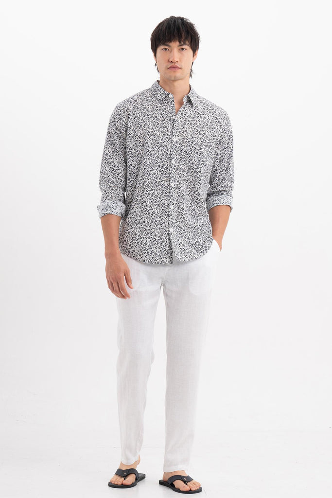 Panta Cotton Shirt Spring Bliss White