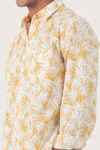 Panta Cotton Shirt Summer Flora Crowd Leaves
