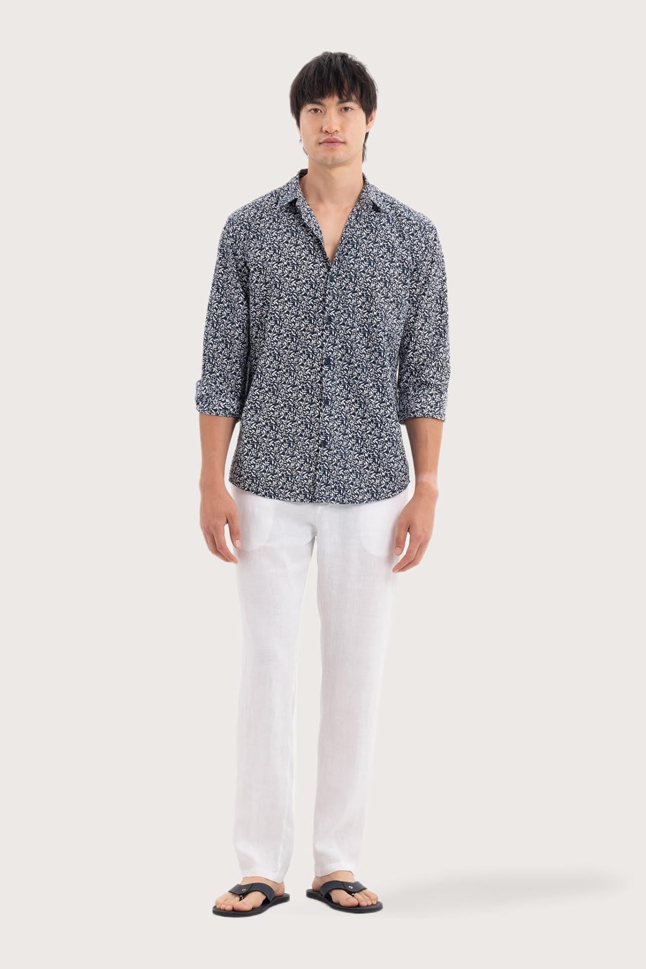 Panta Cotton Shirt Summer Flora Spring Bliss