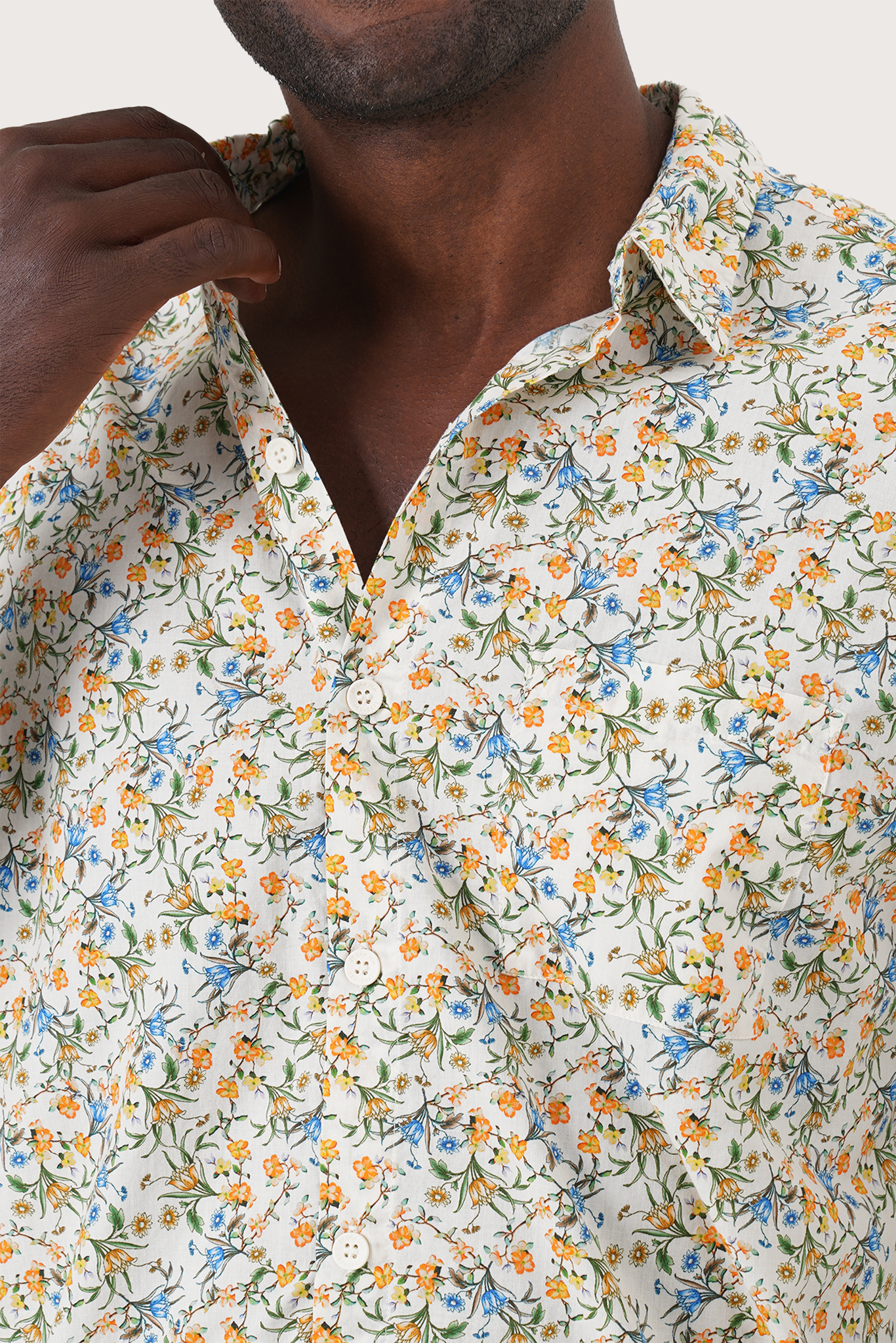 Panta Cotton Shirt Sunday Blue