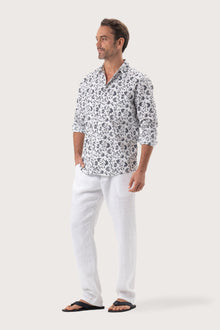 Panta Shirt White Batik