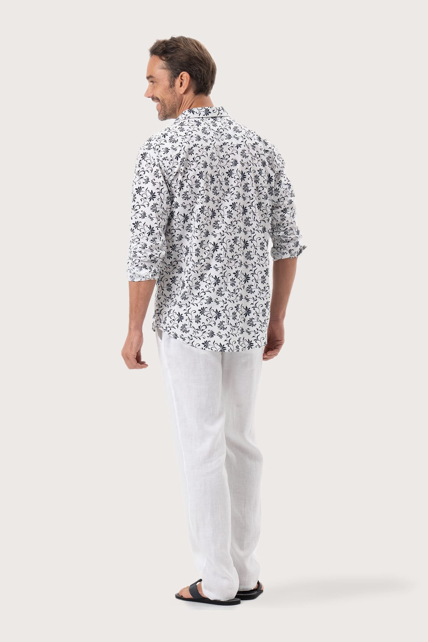 Panta Shirt White Batik