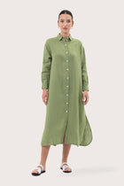 Paola Long Sleeve Maxi Dress Green