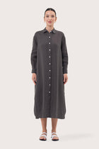 Paola Long Sleeve Maxi Dress Grey