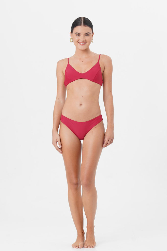 Pearl Bikini Bottom Red