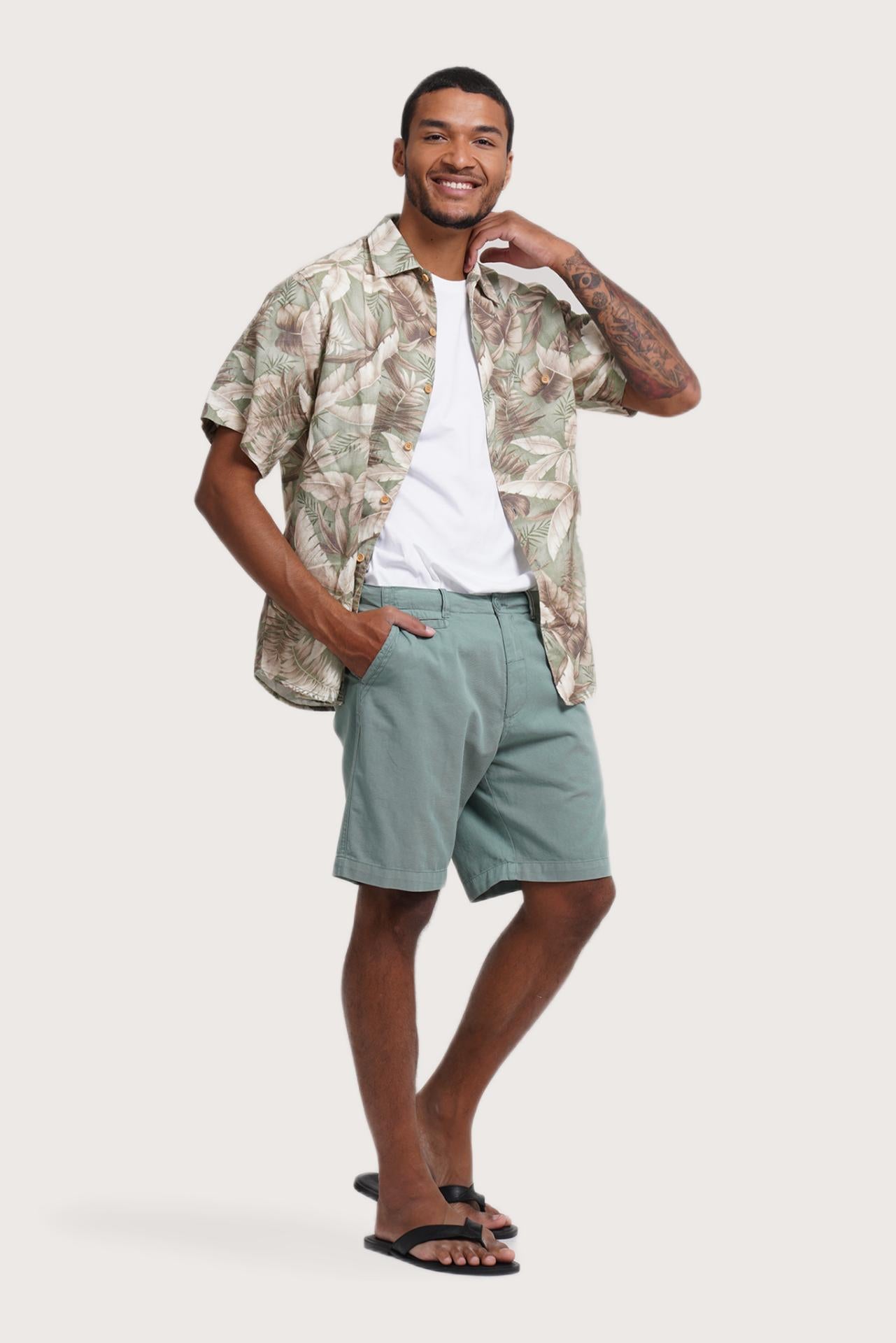 Saga Loose Fit Shirt Vintage Jungle