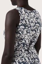 Saily Linen Dress Bamboo White