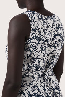 Saily Linen Dress Bamboo White