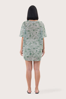 Salines Short Kaftan Dress Green