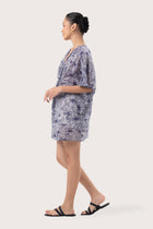 Salines Short Kaftan Dress Purple