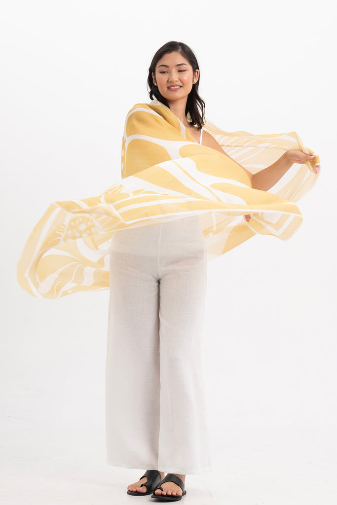 Savaya Sarong Pastel Yellow3