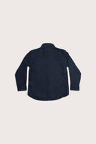 Shio Long Sleeves Linen Shirt Navy