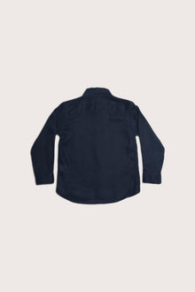 Shio Long Sleeves Linen Shirt Navy