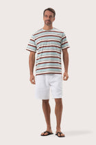 Striped cotton T-shirt Mint Mix
