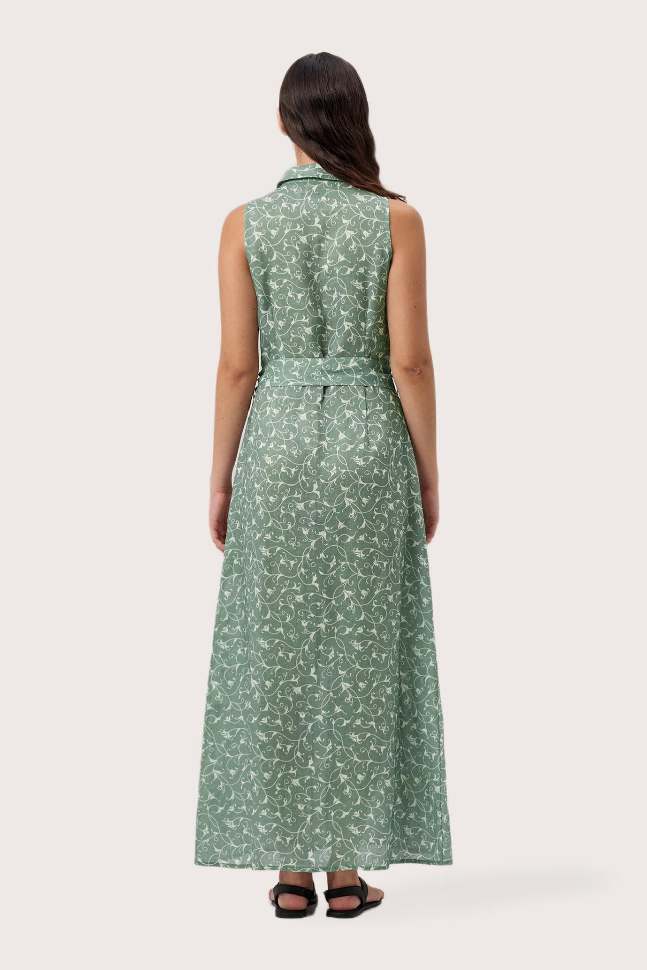 Sunniva Maxi Linen Dress Sari