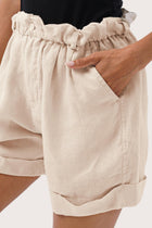 Taloo Linen Bermuda Crema