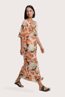 Tessa Kaftan Dress Little Island Dreamy Jungle Orange