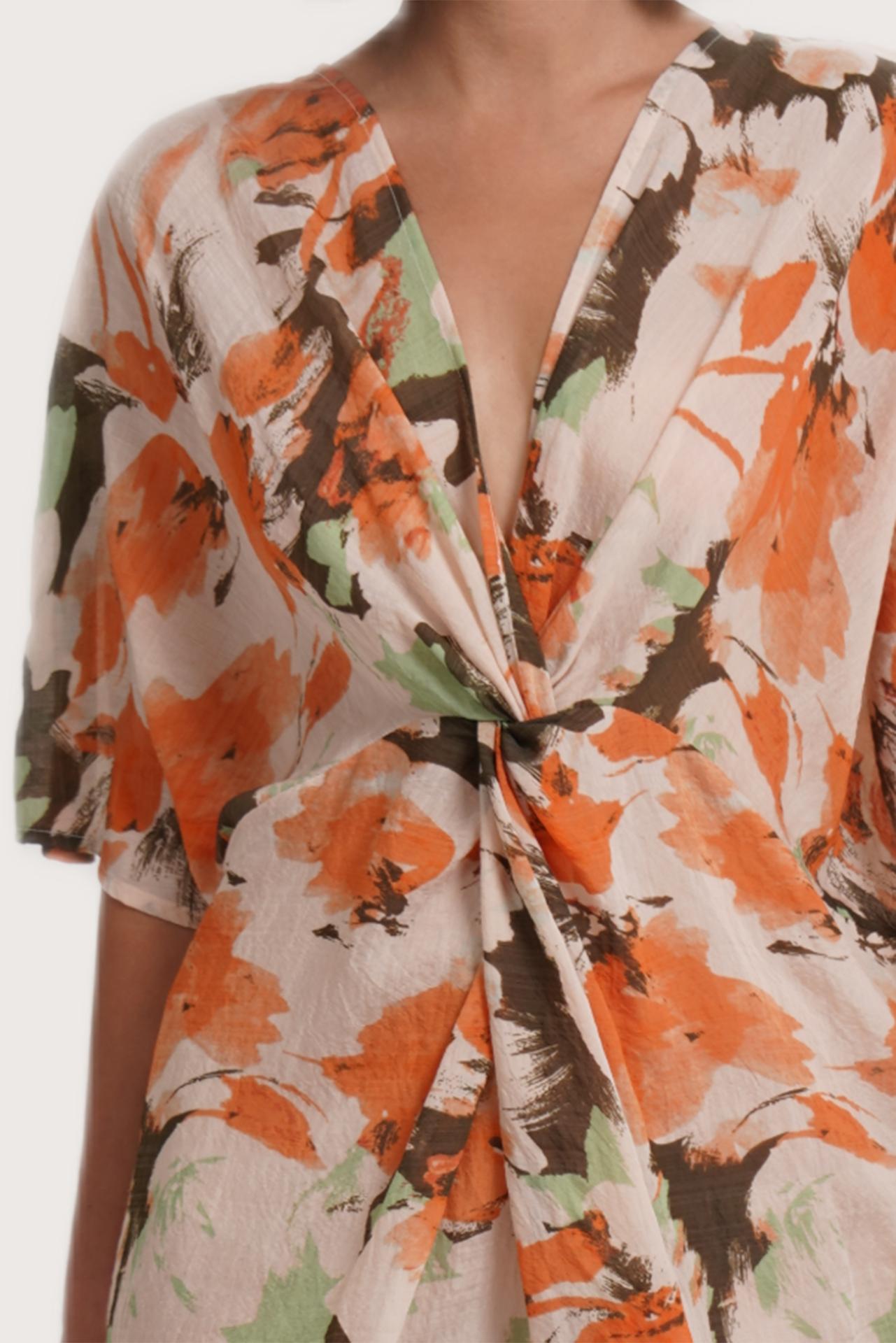 Tessa Kaftan Dress Little Island Dreamy Jungle Orange