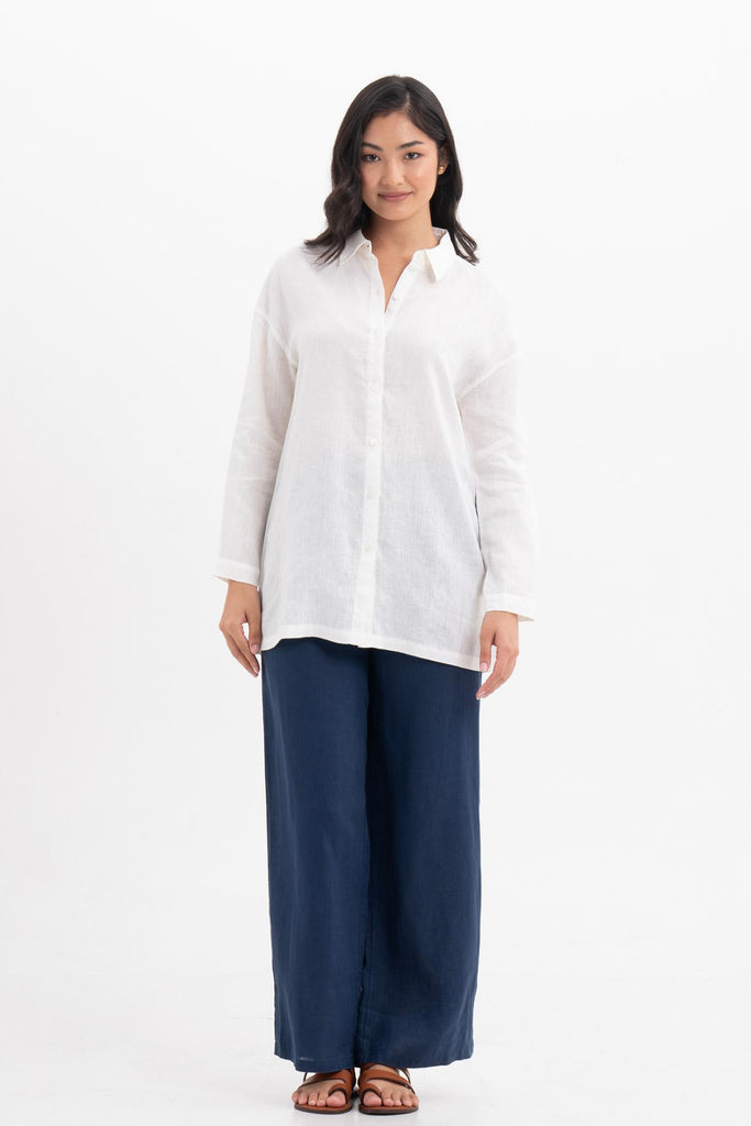 Tifa Linen Shirt White