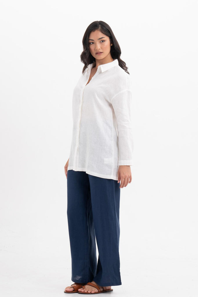 Tifa Linen Shirt White