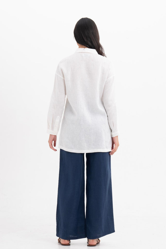 Tifa Linen Shirt White