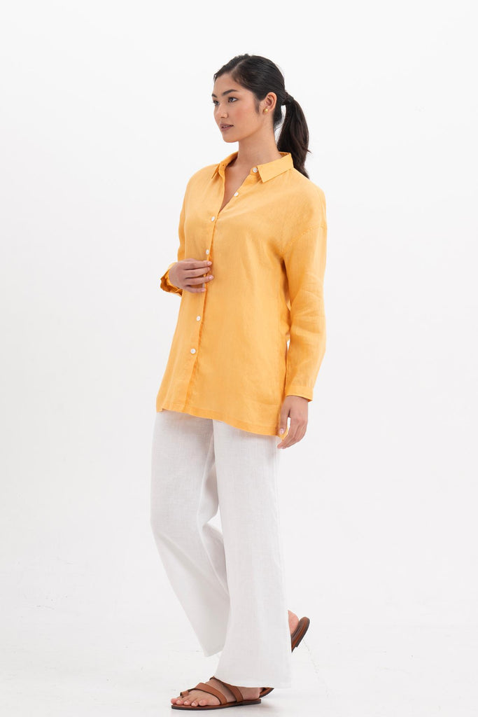 Tifa Linen Shirt Yellow