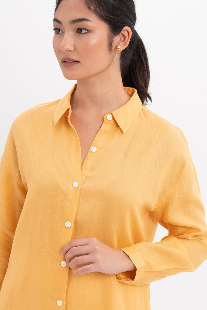 Tifa Linen Shirt Yellow