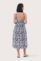 Tina Halter Neck Swing Dress Navy