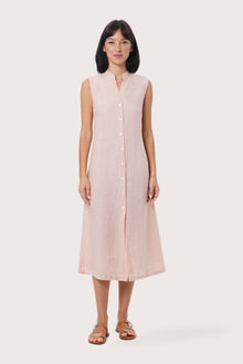 By The Sea Bali Veria Linen Dress Light Pink
