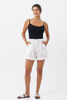 Taloo Linen Bermuda Off White