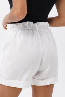 Taloo Linen Bermuda Off White
