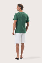 Back view of the By The Sea Bali Aling T-Shirt Green – clean tailoring and refined craftsmanship