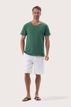 By The Sea Bali Aling T-Shirt Green – refined men's resort tee with a relaxed, contemporary silhouette